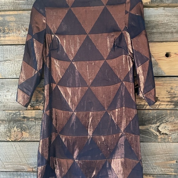 Mike Gonzalez Silk Geometric Dress - Picture 2 of 9